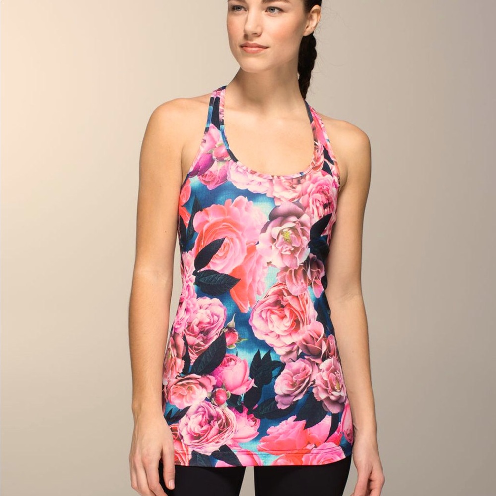Lululemon Cool Racerback Secret Garden Floral Size 6